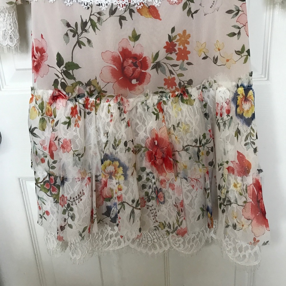 Anthropologies Floral Dress Size 2 Alice & Olivia - Picture 8 of 9